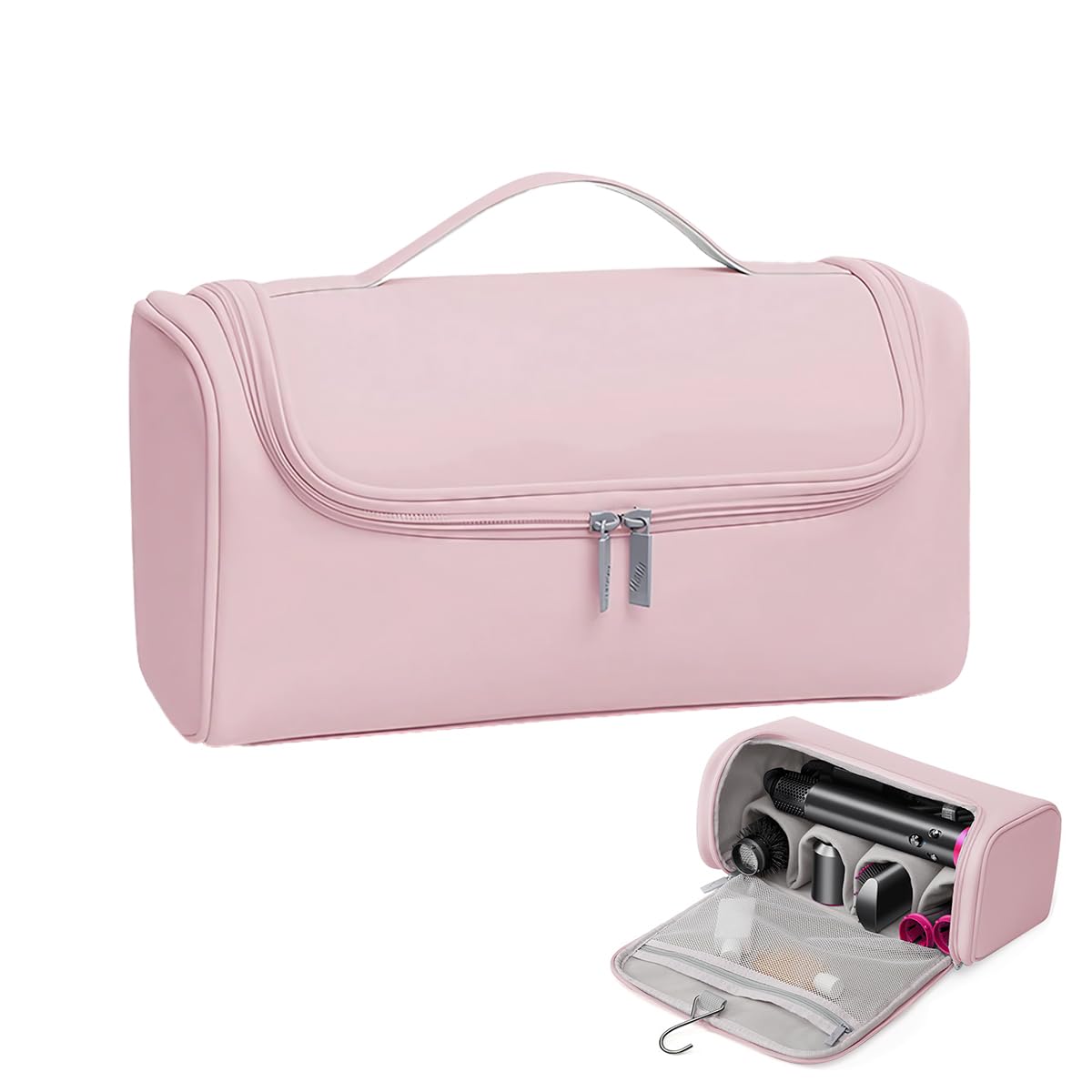 MAYCREATE Hair Styling Tools Organizer Bag Travel Curling Iron Wand Carry Bag Hair Straightener Storage Bag with Handle Bathroom Hair Styling Tool Organizer Bag, Fit For Dyson Air Wrap Styler MAYCREATE Hair Styling Tools Organizer Bag Travel Curling Iron Wand Carry Bag Hair Straightener Storage Bag with Handle Bathroom Hair Styling Tool Organizer Bag, Fit For Dyson Air Wrap Styler